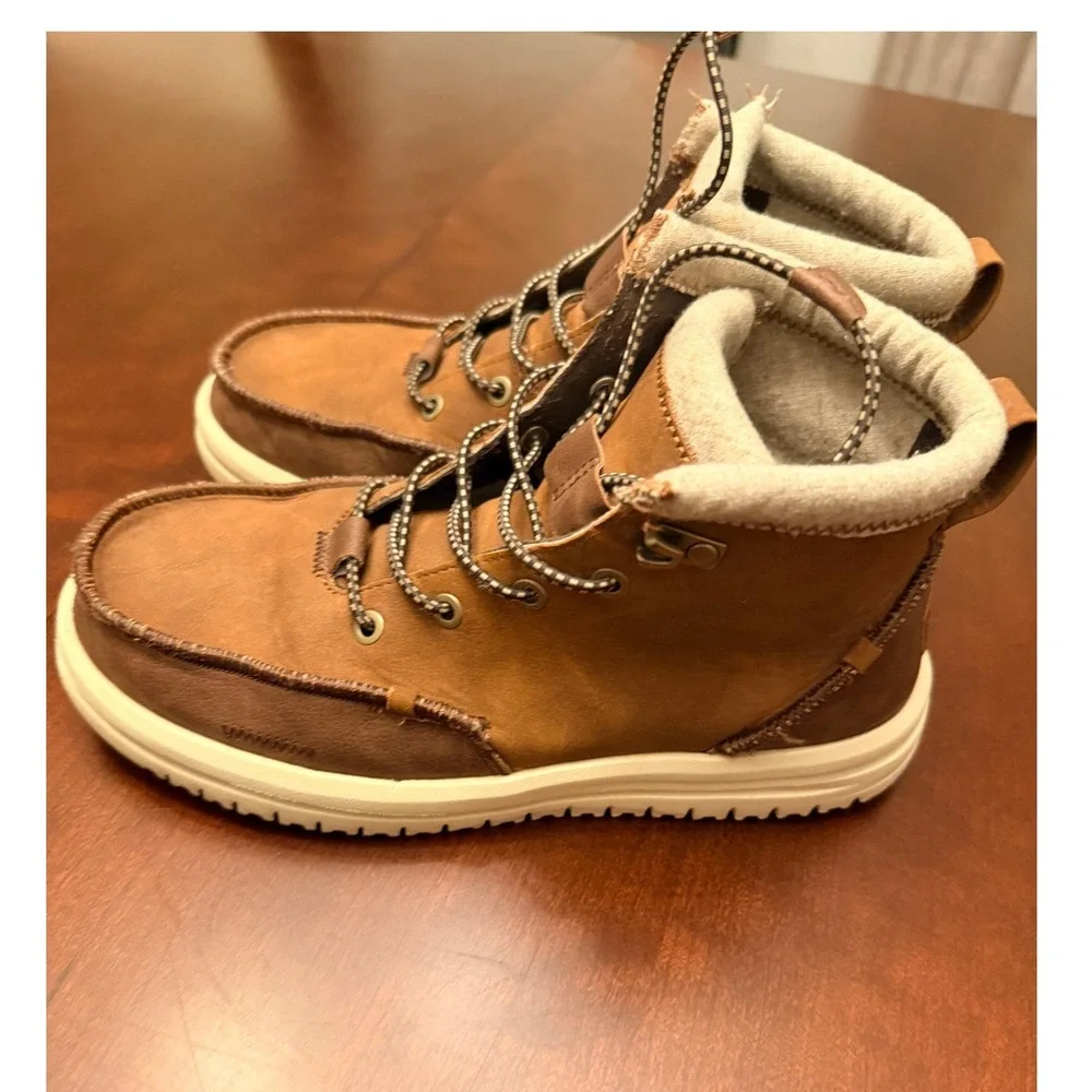 Hey Dude Bradley Classic Tumbled Cognac Multi Chukka Boots Mens 7 44327-2JZ